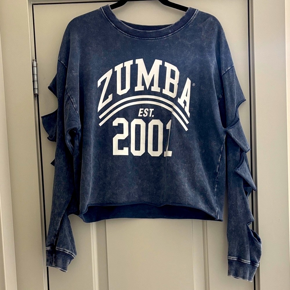 Zumba Fitness Women's Jean Cut Sleeve Sweatshirt